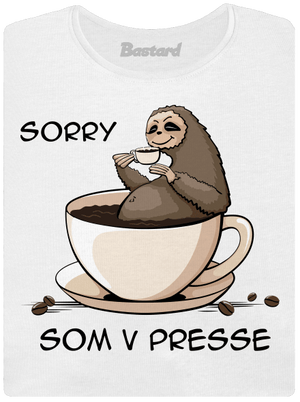 V presse dámske tričko prémium White