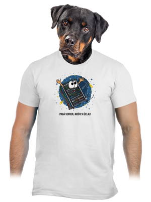 Padá server pánske tričko White