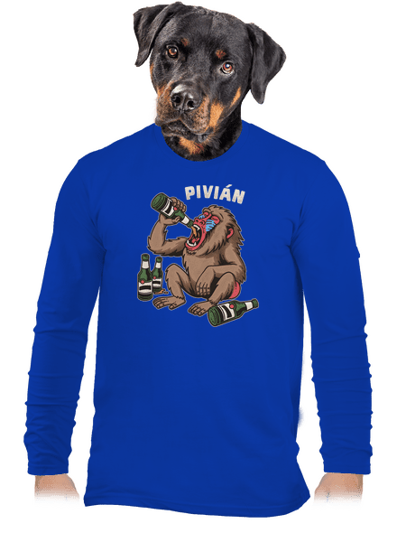 Pivián pánske dlhý rukáv Royal Blue