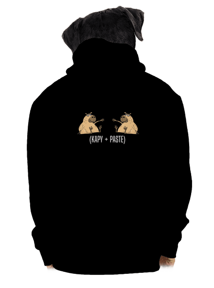 Kapy paste pánska mikina na zips Black