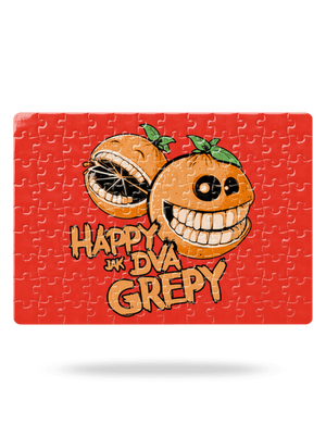 Happy grepy puzzle White