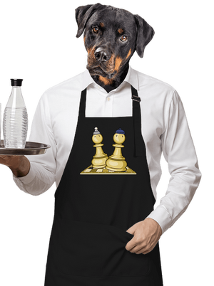 Šach a Mat zástera Black