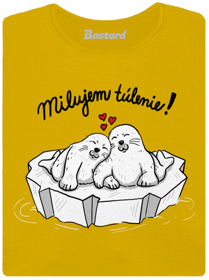 Milujem túlenie dámske tričko Yellow