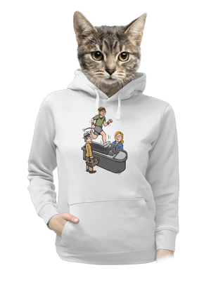 dámska mikina klokanka