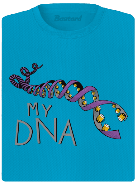 My DNA dámske športové tričko Blue Atol