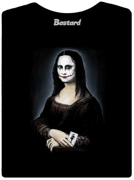 Mona Joker Lisa dámske tričko prémium Black