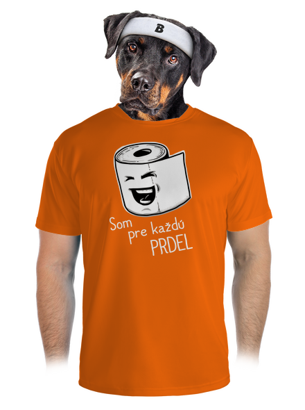 Prdel pánske športové tričko Neon Orange