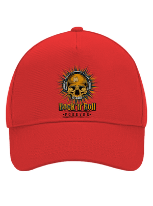 Rock'n'Roll forever šiltovka baseballka Classic Red