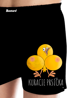 Kuracie prsíčka pánske trenky Black