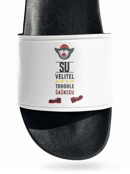Velitel šaškecu šľapky White