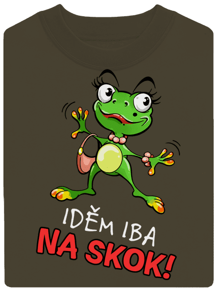 Idem na skok unisex mikina bez kapucne Urban Khaki