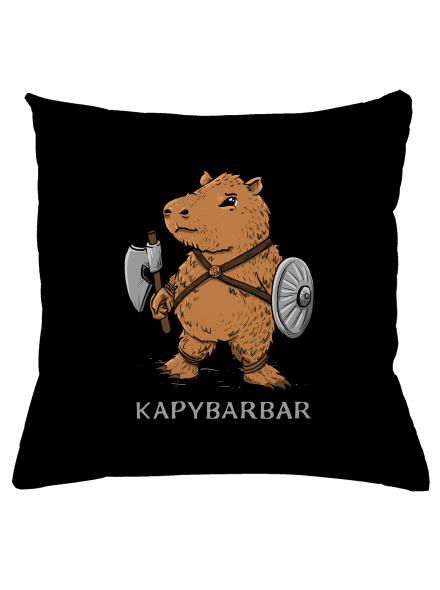 Kapybarbar vankúš Black