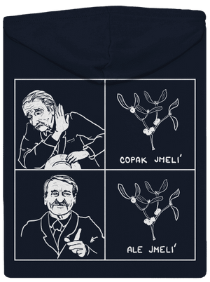 Cimrman: Copak jmelí dámska mikina na zips Navy Mal