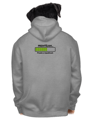 Premýšľam pánska mikina na zips Light Melange