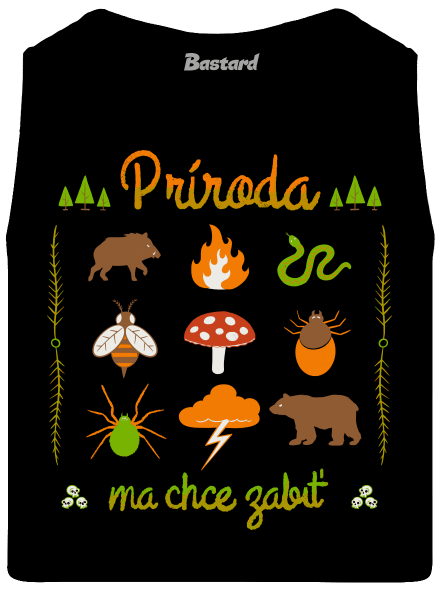 Príroda ma chce zabiť pánske tielko Black