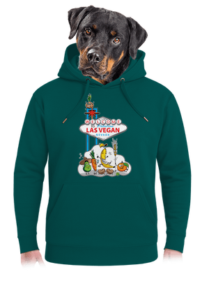 Las Vegan unisex mikina premium Emerald Green