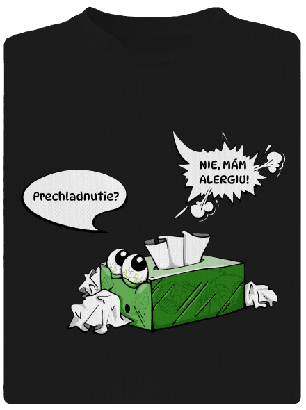 Mám alergiu detské športové tričko Black