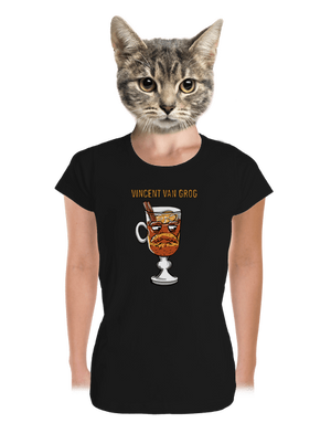 Vincent van Grog dámske tričko prémium Black