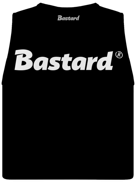 Bastard v logu dámske tielko voľné Black