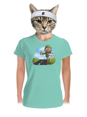 Peace dámske športové tričko Mint Mal