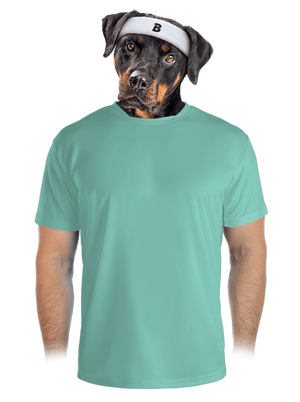 Bez potlače pánske športové tričko Mint Mal