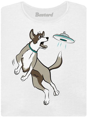 Lietajúci tanier dámske tričko prémium White