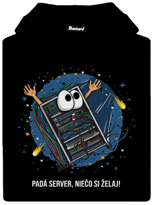 Padá server dámska mikina klokanka Black