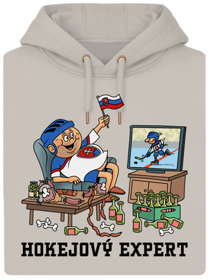 Hokejový expert unisex mikina premium Pastel Macchiato