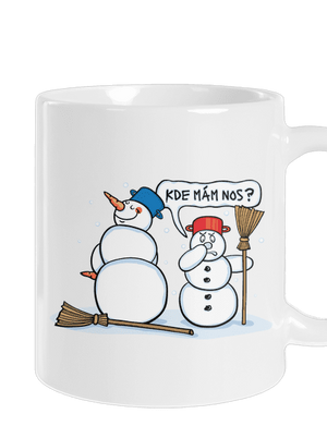 Kde mám nos? klasický hrnček White