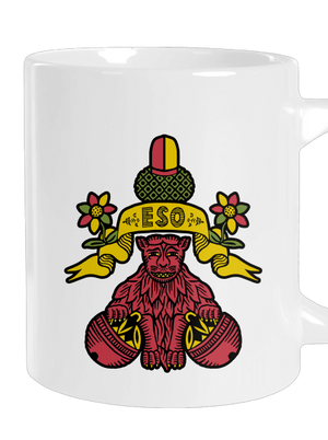 Guľové eso veľký hrnček White