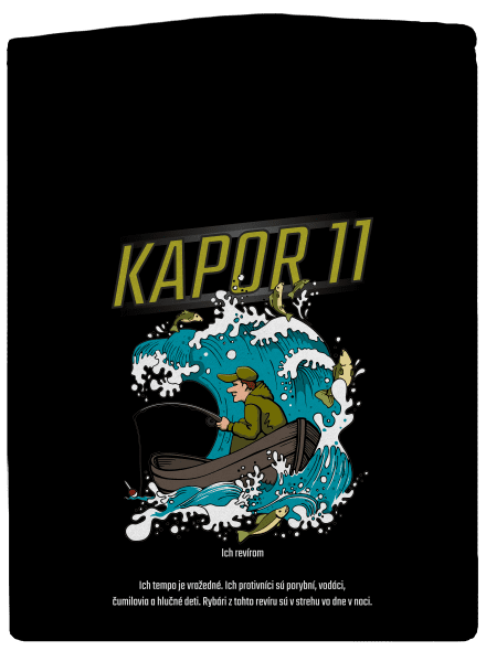 Kapor 11 pánska mikina na zips Black