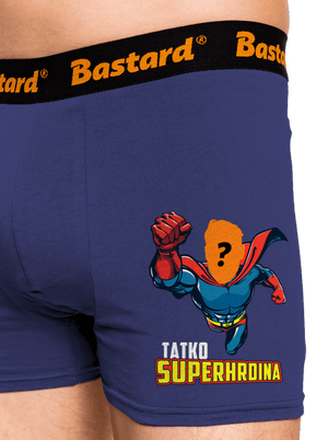 Tatko superhrdina boxerky Blue Navy