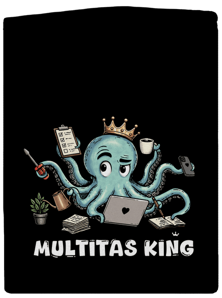 Multitas king pánska mikina na zips Black