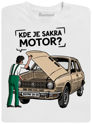 Kde je motor? detské tričko White