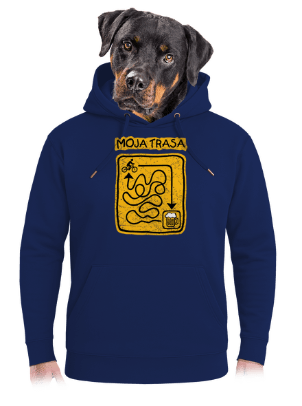 Moja trasa unisex mikina premium Navy