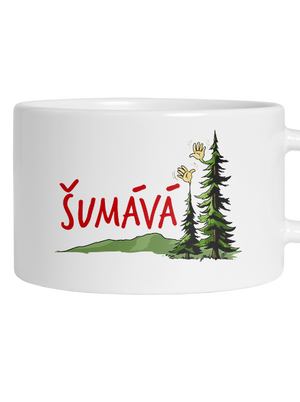 Šumává hrnček makronka White