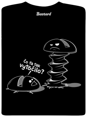 Vytočený pánske tričko Black
