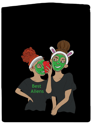 Best aliens pánska mikina na zips Black