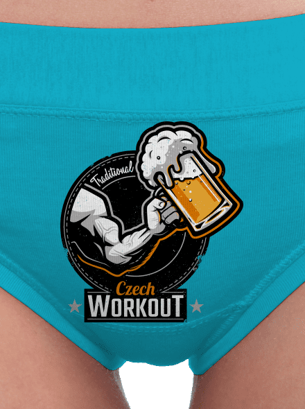 Czech workout dámske nohavičky Turquoise