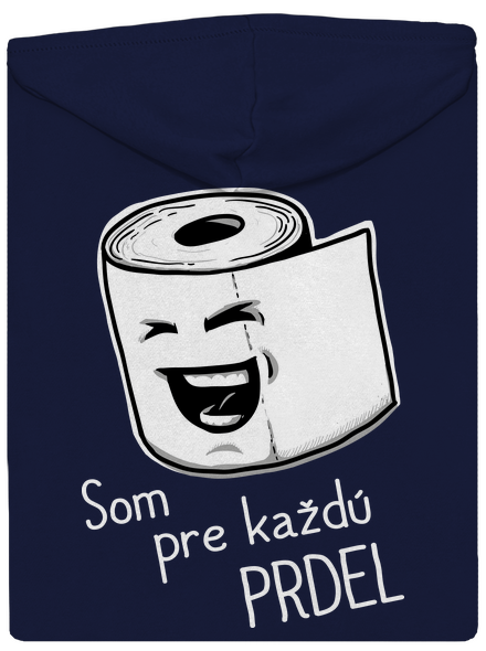 Prdel pánska mikina na zips Navy