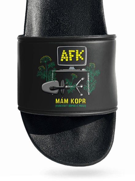 Mám kopr šľapky Black