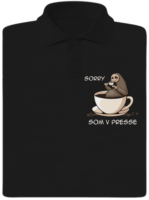 V presse pánska polokošeľa Black