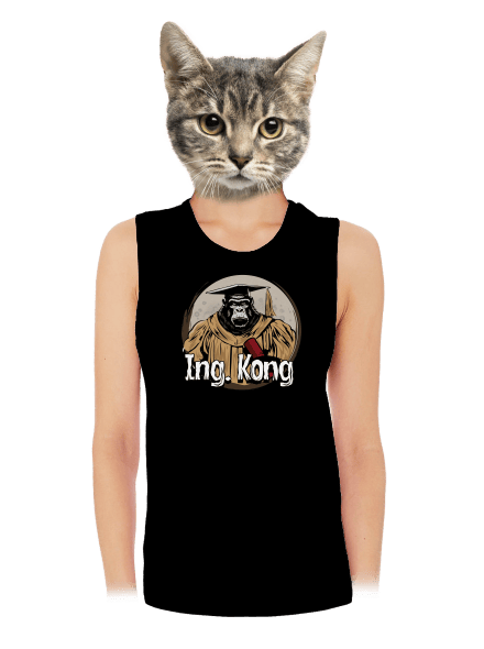 Ing. Kong dámske tielko voľné Black
