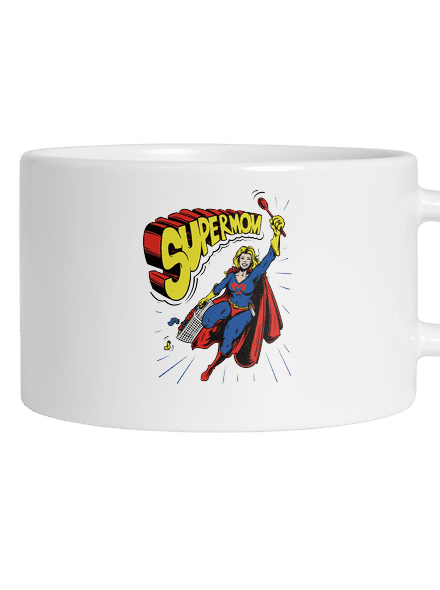 Supermom hrnček makronka White