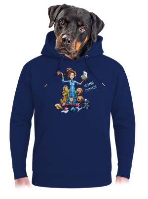 Mamičky home office unisex mikina premium Navy