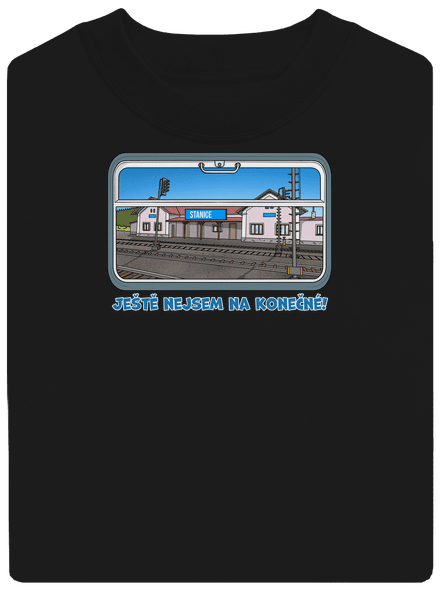 Nie som na konečnej unisex mikina bez kapucne Black