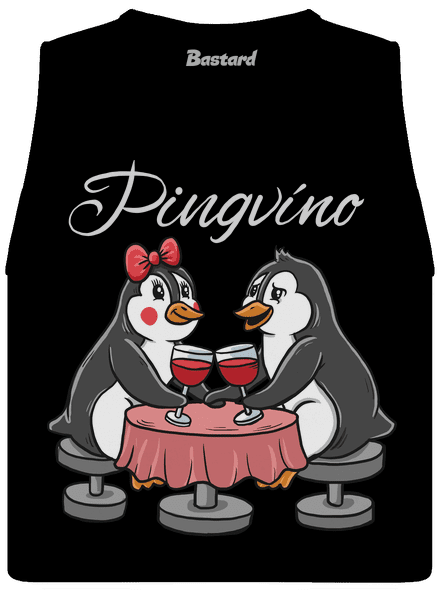 Pingvíno dámske tielko voľné Black