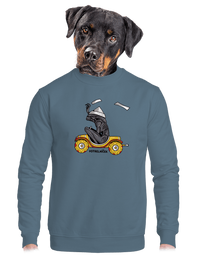 unisex mikina bez kapucne