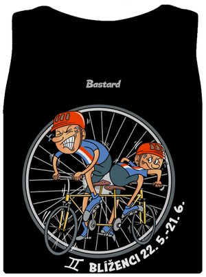 Cyklistický horoskop: Blíženci dámske tielko klasické Black