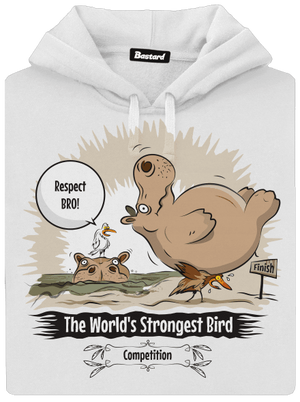 Strongest bird dámska mikina klokanka White